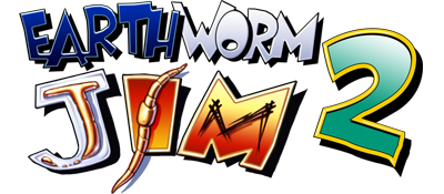 Earthworm Jim 2 logo for Sega Genesis